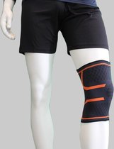 Kniebandage / Kniesteun (sport) | Bracefox™ - M-Medium, Oranje