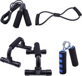 Fitness Set 4 In1 | Springtouw | Resistance band | Push up grips | Handtrainer | Cestgoods