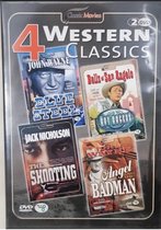 4 western classics:  Blue steel,  Bells of San Angelo, The shooting en Angel and the Badman