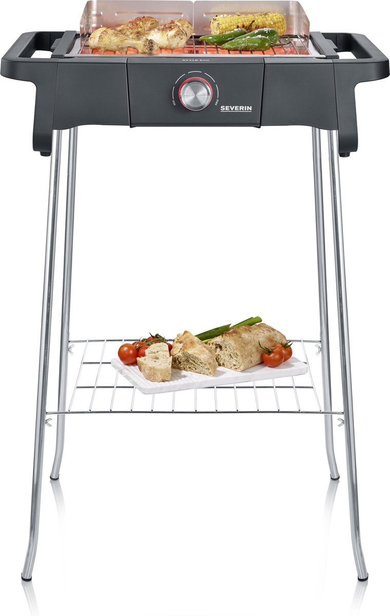 Severin PG 8124 STYLE Evo S Barbecue Grill met statief - eBBQ 2500W - 350gr.in 10min
