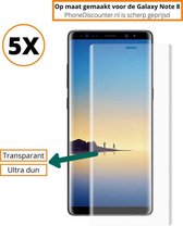 Fooniq Screenprotector Transparant 5x - Geschikt Voor Samsung Galaxy Note 8