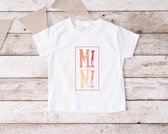 T-shirt Mini Wit Maat 92