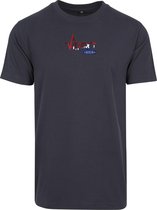 FitProWear Casual T-Shirt Dutch - Donkerblauw - Maat XXXL/3XL - Casual T-Shirt - Sportshirt - Slim Fit Casual Shirt - Casual Shirt - Zomershirt - Blauw Shirt - T-Shirt heren - T-Sh