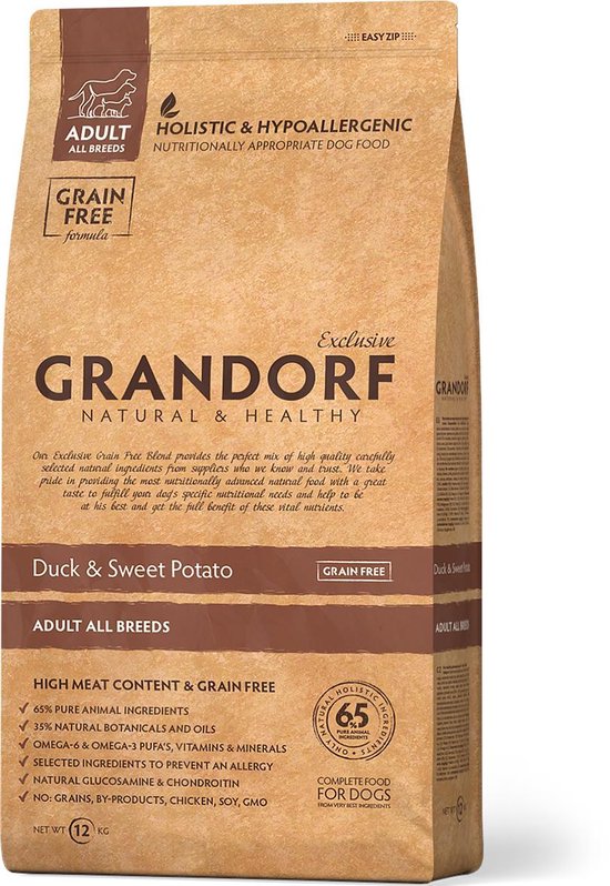 Grandorf duck & sweet potato adult all breeds 12kg
