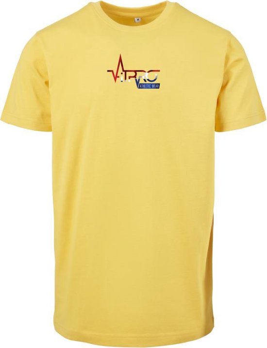 FitProWear Casual T-Shirt Dutch - Geel - Maat XXXL/3XL - Casual T-Shirt - Sportshirt - Slim Fit Casual Shirt - Casual Shirt - Zomershirt - Geel Shirt - T-Shirt heren - T-Shirt
