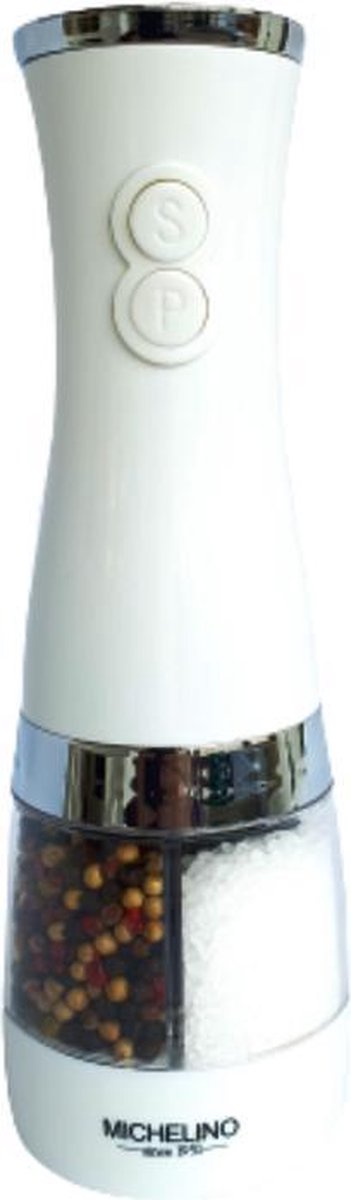 Moulin poivre / sel électrique en inox avec broyeur en céramique 21,5 cm, Assaisonnement