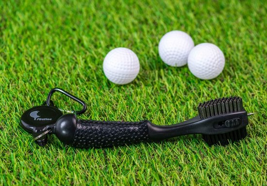 Firsttee LUXE Schoonmaakborstel XXL - Golfclub borstel - Cleaning Brush - Golf accessoires golftas - Firsttee
