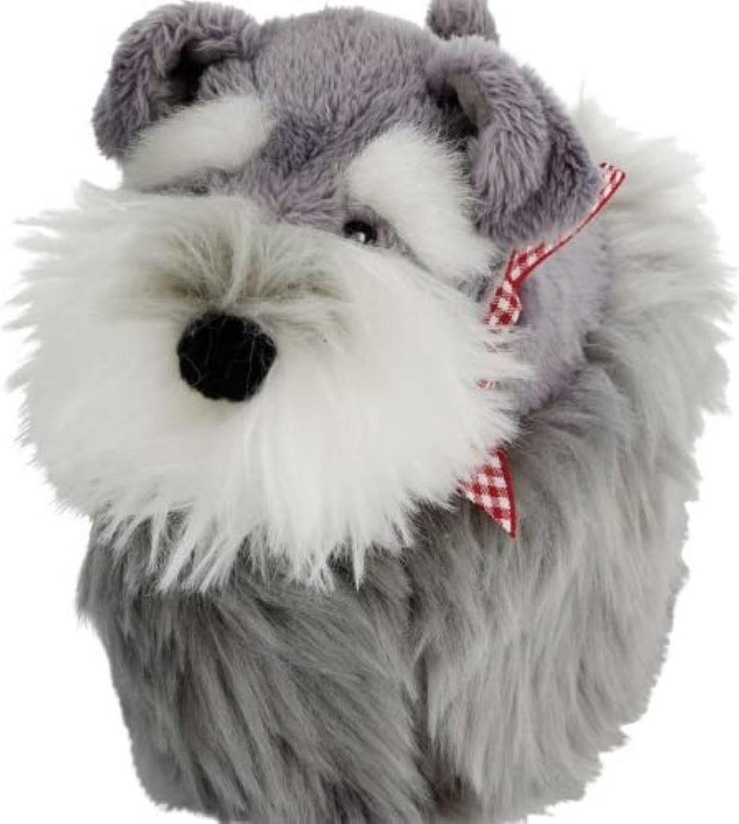 Dog desk duster   zachte stoffer voor laptop en schermen vorm Schnauzer - superleuk geschenkartikel