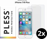 iPhone 7 Plus Screenprotector Glas - 2x - Pless®