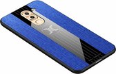 Voor Huawei Honor 6X XINLI stiksels Textue schokbestendig TPU beschermhoes (blauw)