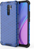 Voor Xiaomi Redmi 9 schokbestendige honingraat pc + TPU beschermhoes (blauw)