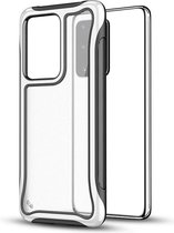 Voor Galaxy S20 Blade-serie Transparant acryl Beschermhoes (wit)