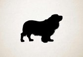 Silhouette hond - Sussex Spaniel - M - 60x88cm - Zwart - wanddecoratie