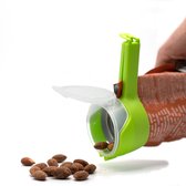 Zaksluiter - 6 Stuks - Sluitclip voor zakken of voedsel - Met schenktuit - Schenkdop - Groen