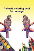 Animals coloring book for teenager
