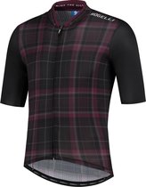 Rogelli Style Fietsshirt - Korte Mouwen - Heren - Zwart, Bordeaux - Maat XL