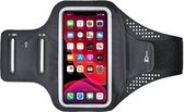 Mobigear Easy Fit Neopreen Sportarmband Hoesje - Geschikt voor iPhone 12 - Zwart