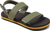 Reef Little Ahi Convertible Jongens Slippers - Brown/Olive - Maat 21.22