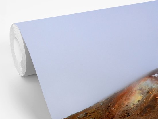 Behang - Fotobehang Groene meer in het Nationaal park Tongariro in Oceanië - Breedte 600 cm x hoogte 400 cm