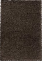 Extra hoogpolig shaggy vloerkleed Fluffy - bruin - 120x170 cm