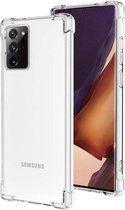 Hoogwaardige Anti shock back cover case - Geschikt voor Samsung Galaxy Note20 Ultra - Extra sterke hoeken TPU back cover - stoot rubber siliconen - transparant