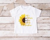T-shirt Wildflower Sunshine Wit Maat 98