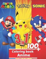 3 in 1 Anime Coloring Book