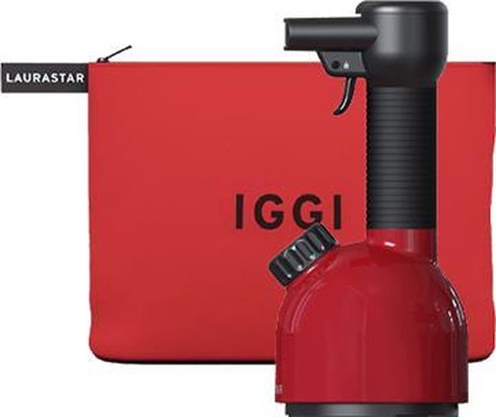 Laurastar IGGI Red Intense Travel Edition , Zuiverende Stomer , Desinfecteert, Reinig stoffen en voorwerpen, Compacte Draagbaar en Design