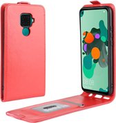 Crazy Horse Verticale Flip Leren Beschermhoes voor Huawei Mate 30 Lite / Nova 5i Pro (rood)