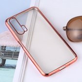 Ultradunne galvaniseren Soft TPU beschermende achterkant van de behuizing voor Huawei Honor 20 Pro (Rose Gold)