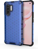 Voor VIVO X30 / X30 Pro Shockproof Honeycomb PC + TPU Case (blauw)