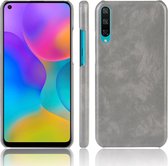 Voor Huawei Enjoy 10 Shockproof Litchi Texture PC + PU Case (grijs)