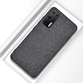 Voor Huawei P40 schokbestendige doektextuur PC + TPU beschermhoes (zilver essen)