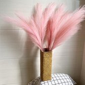 Gedroogd Pampa Gras Decoratie voor binnenhuis -  - 5pcs pink