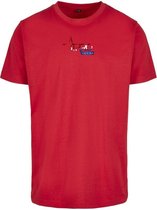 FitProWear Casual T-Shirt Dutch - Rood - Maat XXL/2XL - Casual T-Shirt - Sportshirt - Slim Fit Casual Shirt - Casual Shirt - Zomershirt - Rood Shirt - T-Shirt heren - T-Shirt