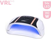 VRL – 160W UV LED – UV Lamp voor Gelnagels – Nagellamp Voor Gel Nagellak – Nageldroger – 54 LEDs – Wit