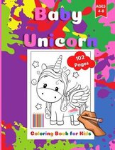 Baby-Unicorn Coloring Book for Kids