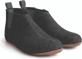 Haflinger Hygge Chelsea Boots Pantoffel Graphit - Maat 38 - 100% wolvilt - S33