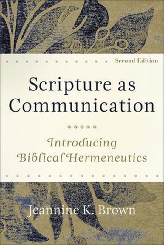 Scripture as Communication – Introducing Biblical Hermeneu ... - cover