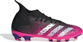 adidas Predator Sportschoenen - Maat 36 - Unisex - zwart - roze - wit - paars