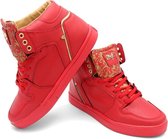 Baskets pour femmes hommes Cash Money - Majesty Red Gold 2 - CMS13 - Rouge - Tailles: 41