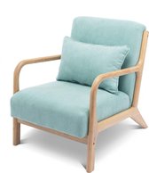 Alice's Garden - Stoffen fauteuil Lorens - L65xP80xH79cm - Watergroen