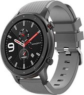 Siliconen Smartwatch bandje - Geschikt voor  Xiaomi Amazfit GTR silicone band - grijs - 47mm - Horlogeband / Polsband / Armband