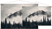 Misty Mountain Forest,  - Foto op Textielposter - 45 x 30 cm