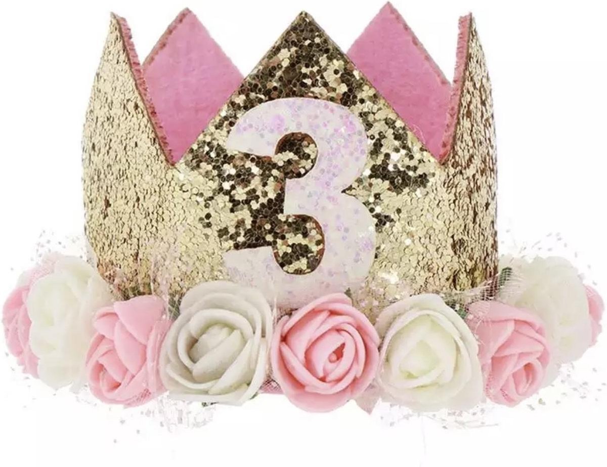 Couronne anniversaire 3 ans - Chapeau anniversaire 3ème