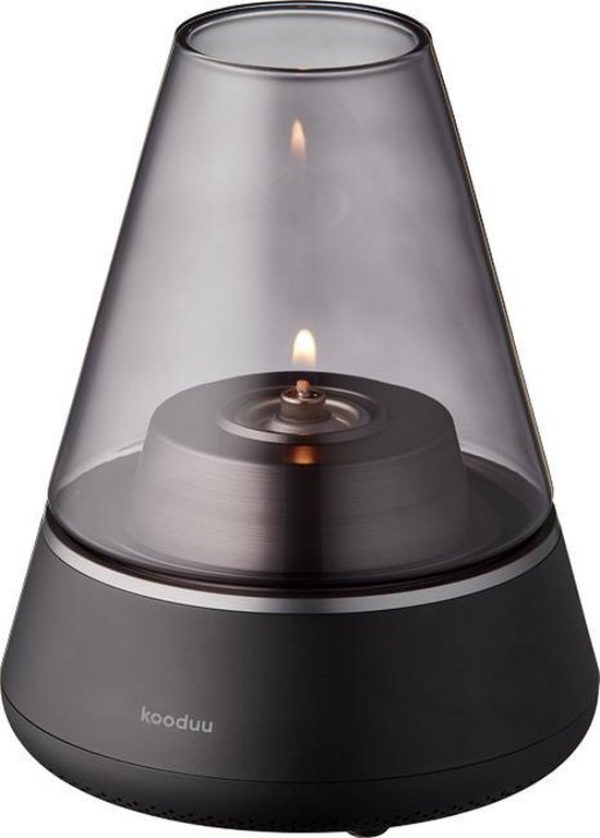 Kooduu Olielamp en Bluetooth speaker - Nordic light Pro - Ø14 - Zwart - Kooduu