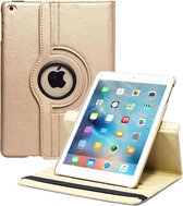 iPad 2018 Hoes - Draaibare Hoesje Case Cover voor de Apple iPad 6e Generatie 2018 9.7 - Goud