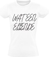 Wat een ellende Dames t-shirt | Wit