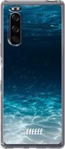 Sony Xperia 5 II Hoesje Transparant TPU Case - Lets go Diving #ffffff