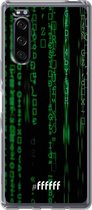 Sony Xperia 5 II Hoesje Transparant TPU Case - Hacking The Matrix #ffffff